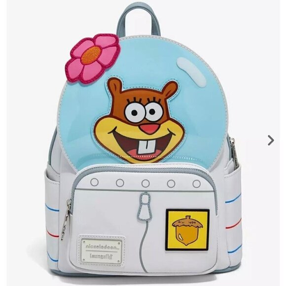 NWT RARE Loungefly Nickelodeon Spongebob Squarepants Sandy Cheeks Mini Backpack